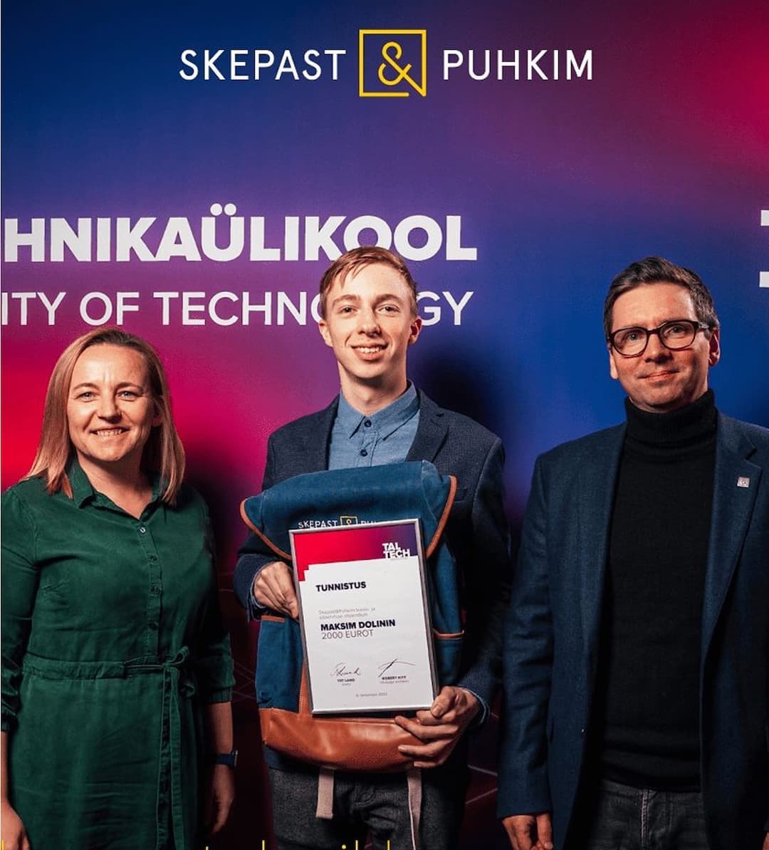 Skepast & Puhkim teedeehitus ja geodeesia bakalaureuseõppe stipendium